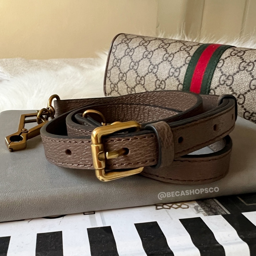 Genuine Leather Crossbody Shoulder Strap Replacement For Gucci Ophidia Bag